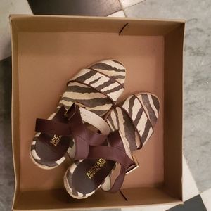 Michael Kors Zebra Wedge sandals